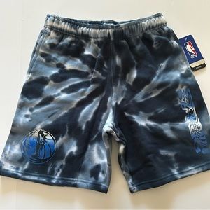 Youth Dallas Mavericks Navy Tie-Dye Shorts
